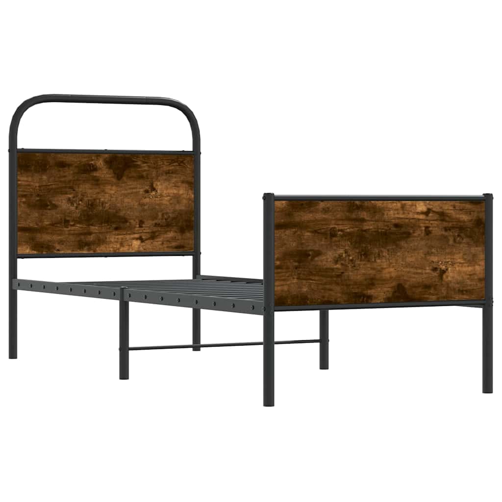 sengeramme 80x200 cm uden madras konstrueret træ sonoma-eg