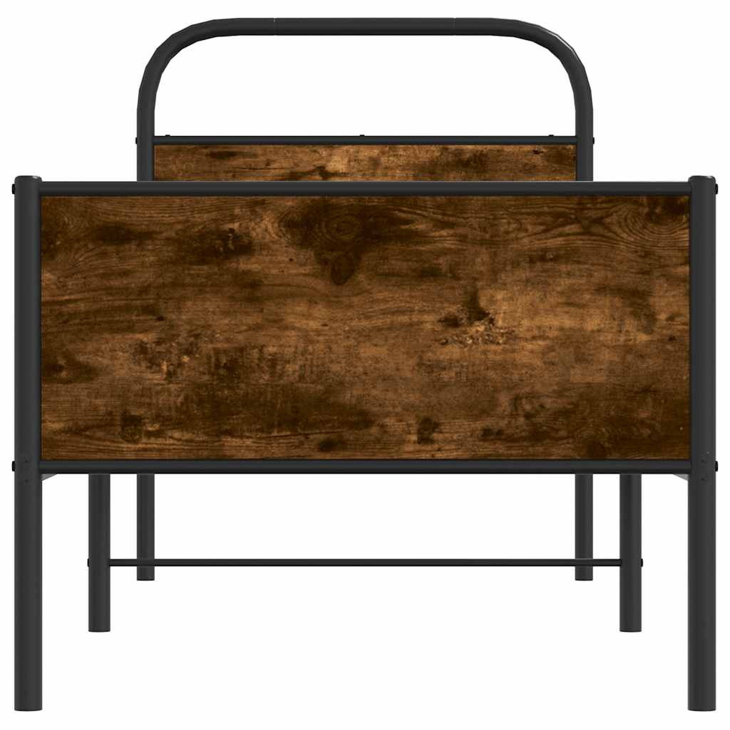 sengeramme 80x200 cm uden madras konstrueret træ sonoma-eg