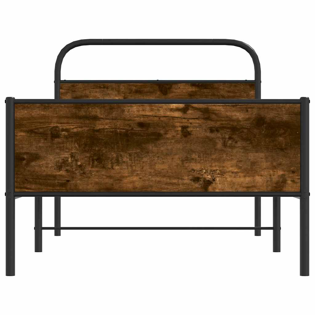 sengeramme 90x190 cm uden madras konstrueret træ sonoma-eg