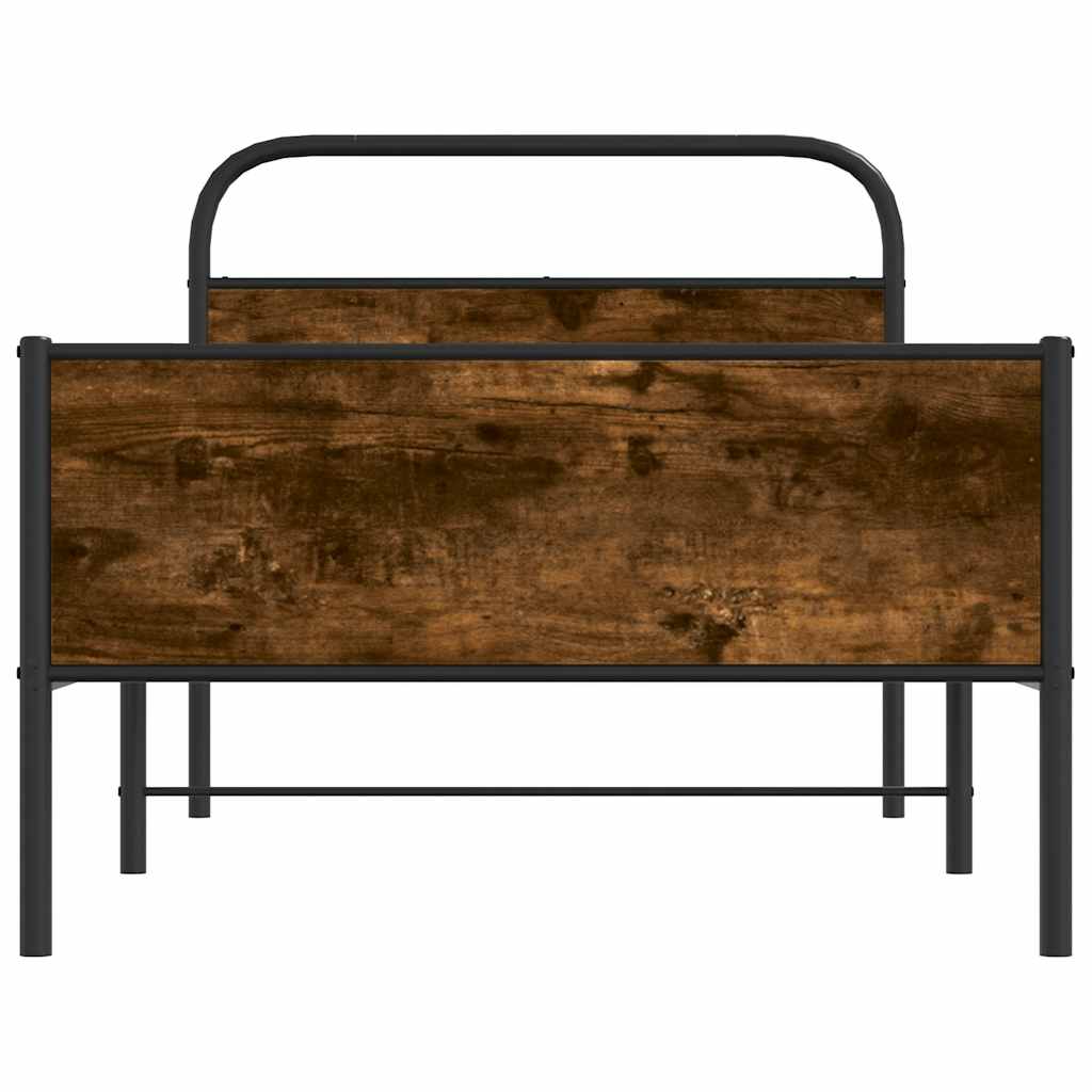 sengeramme 90x200 cm uden madras konstrueret træ sonoma-eg