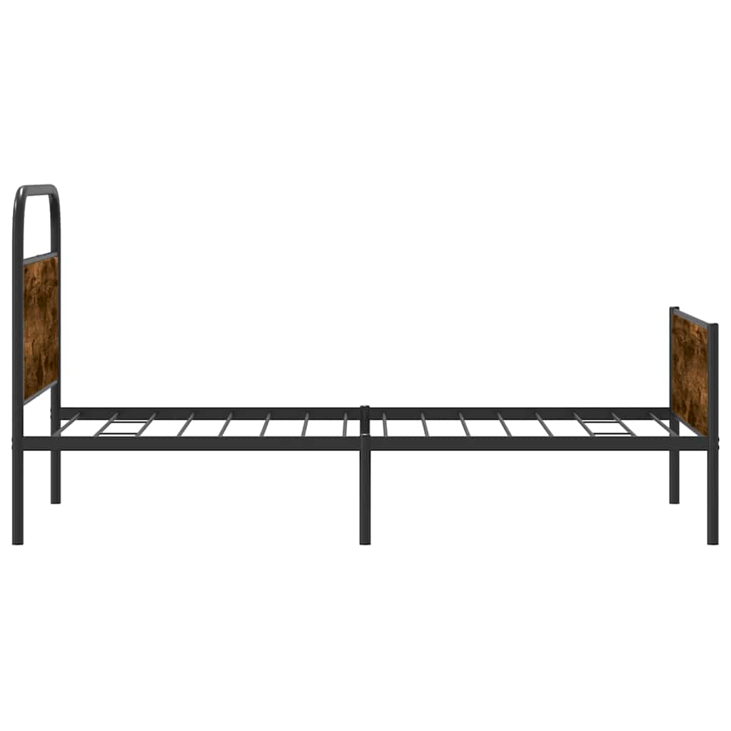 sengeramme 90x200 cm uden madras konstrueret træ sonoma-eg