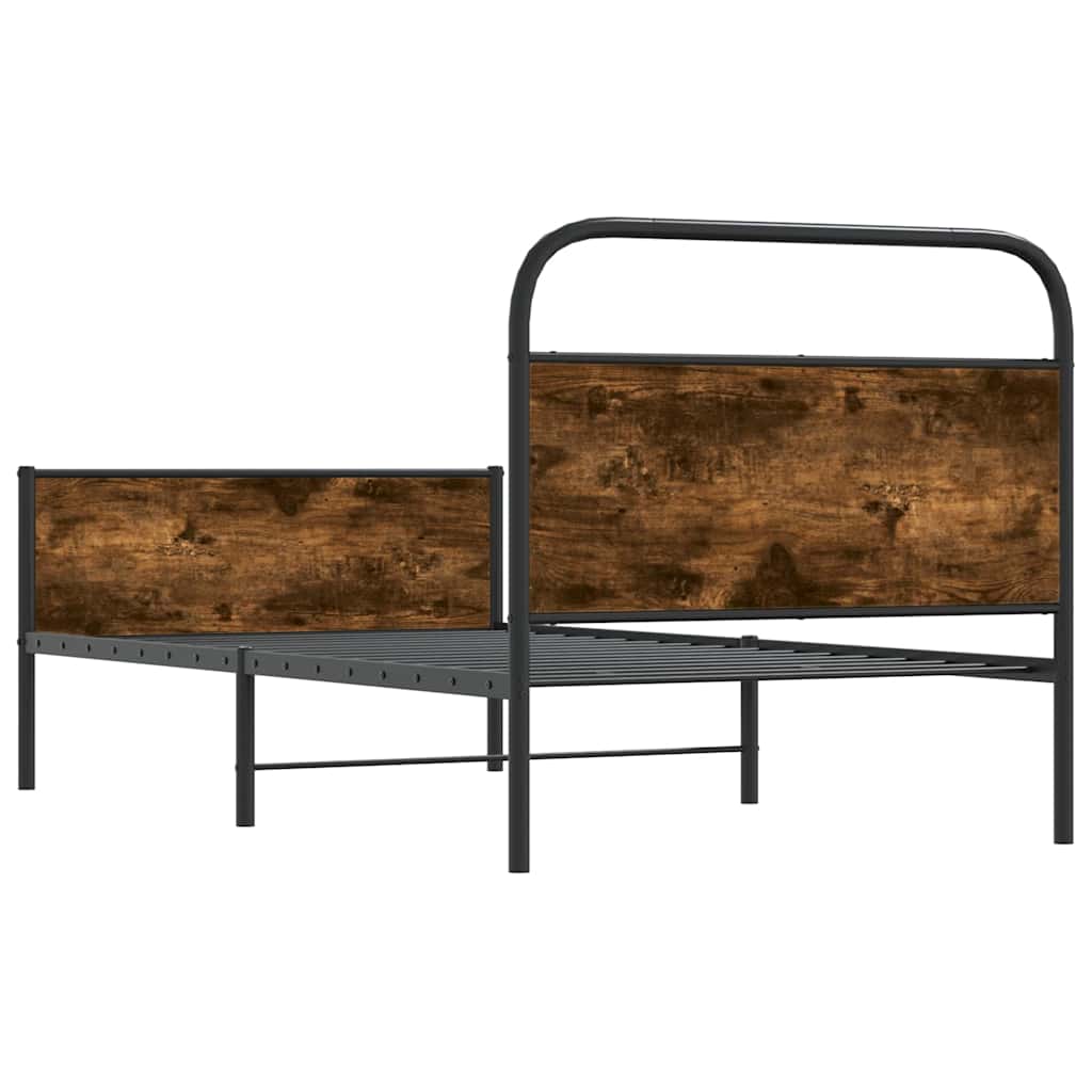 sengeramme 90x200 cm uden madras konstrueret træ sonoma-eg