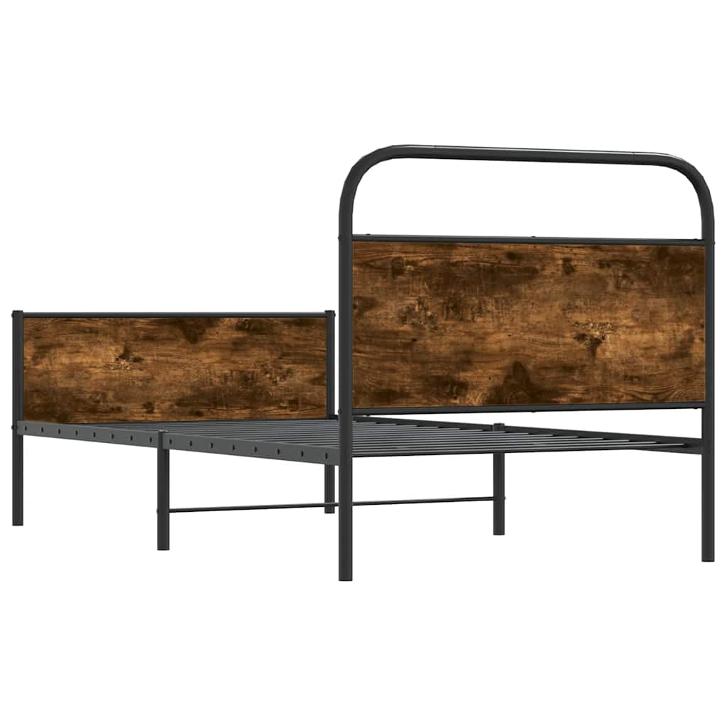 sengeramme 100x200 cm uden madras konstrueret træ sonoma-eg