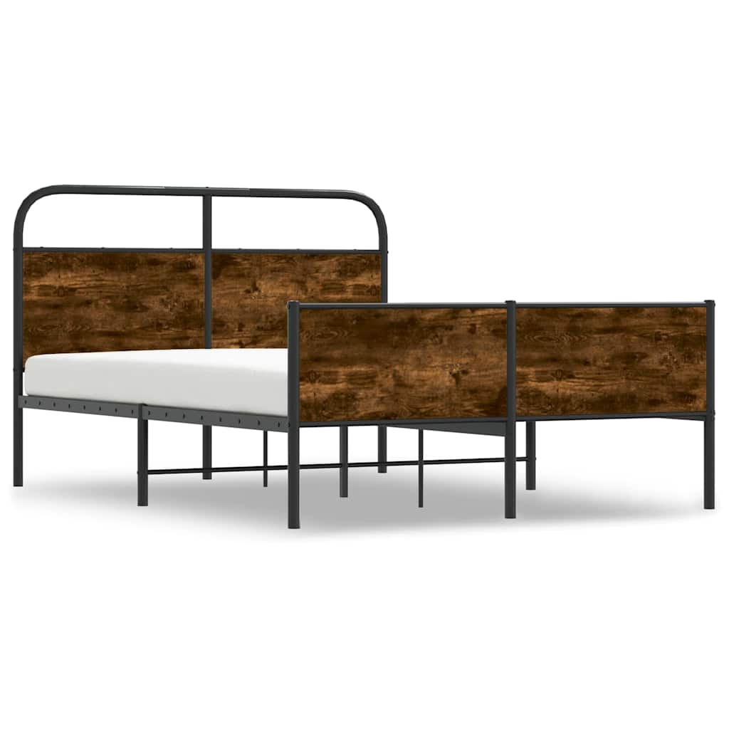 sengeramme 120x190 cm uden madras konstrueret træ sonoma-eg