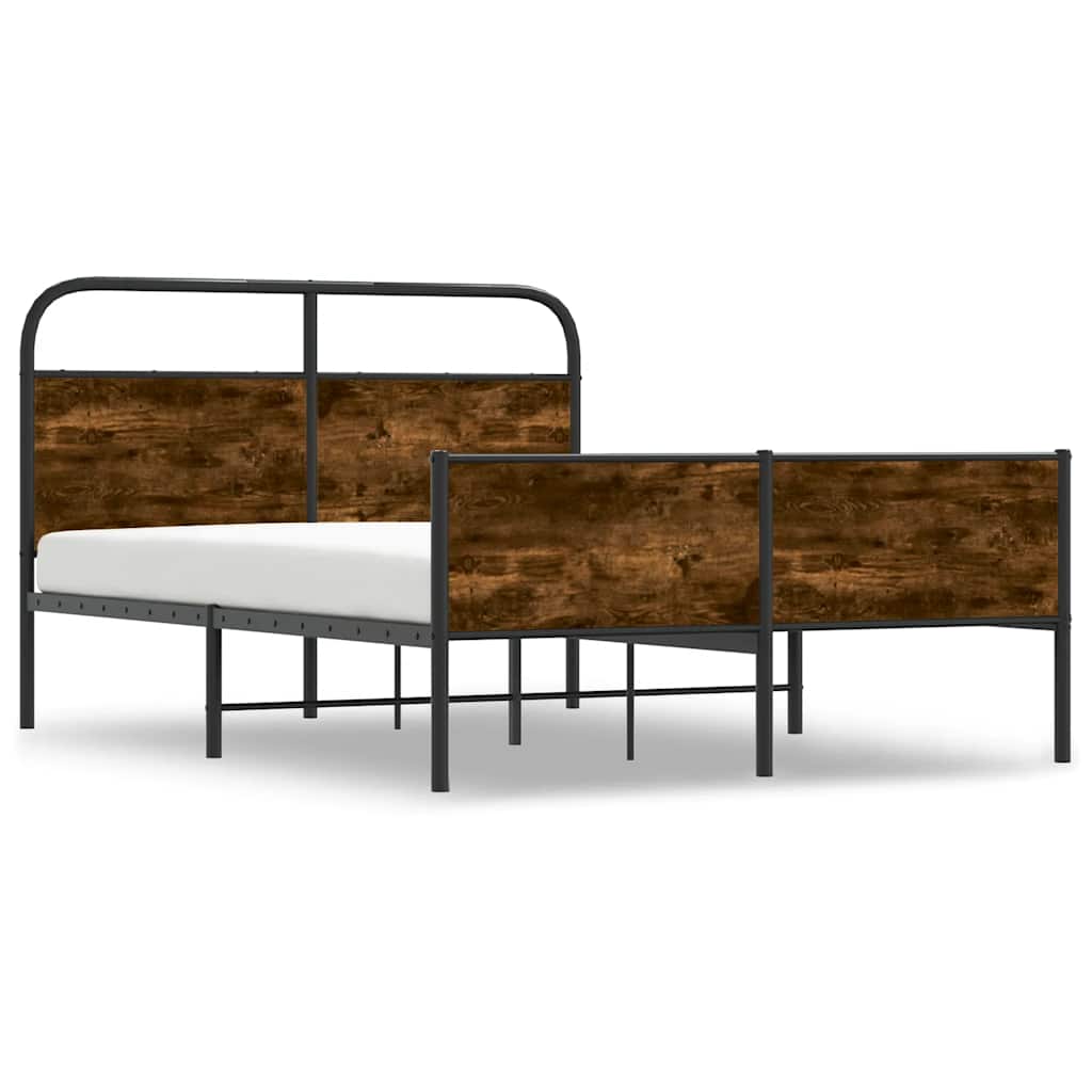 sengeramme 120x200 cm uden madras konstrueret træ sonoma-eg