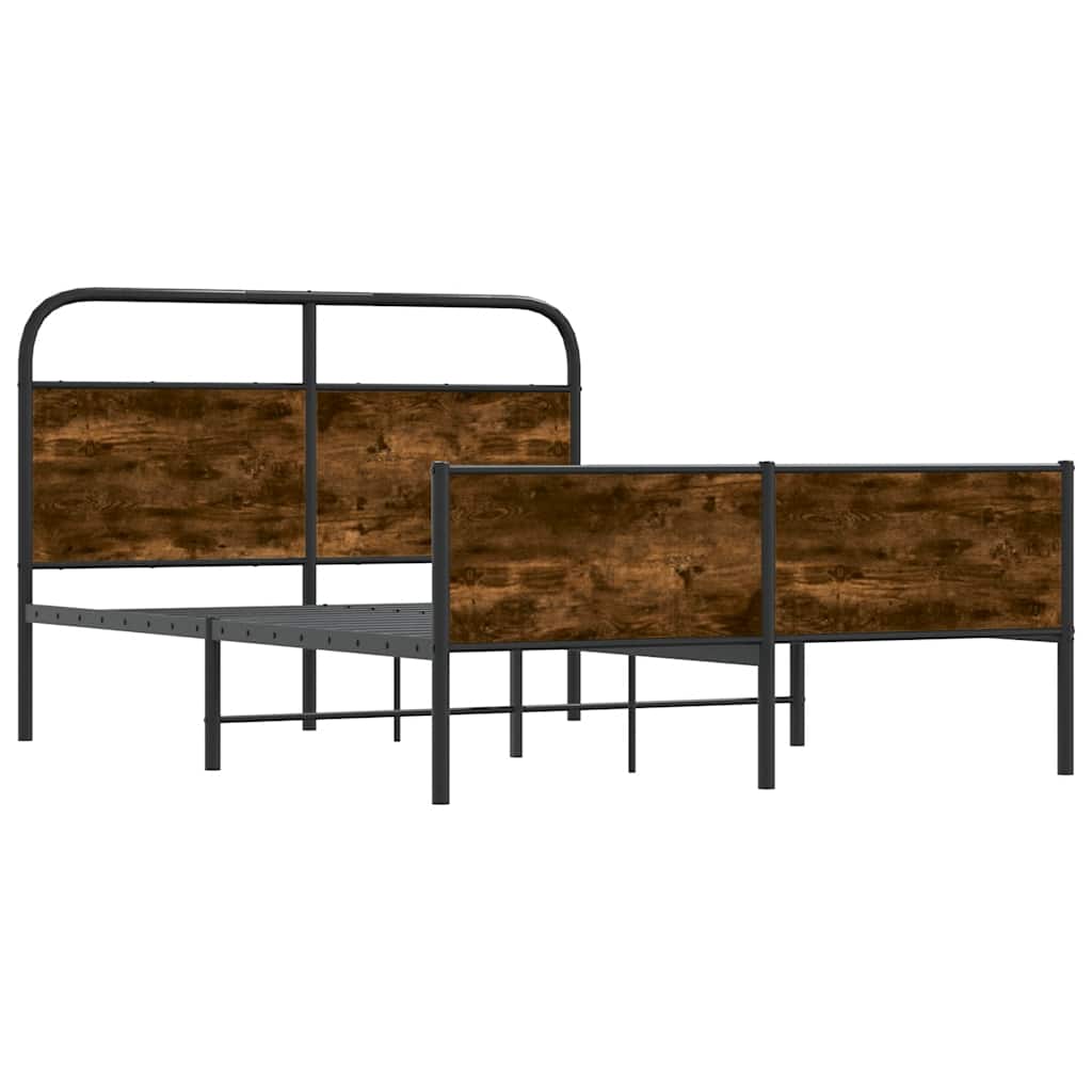 sengeramme 140x190 cm uden madras konstrueret træ sonoma-eg