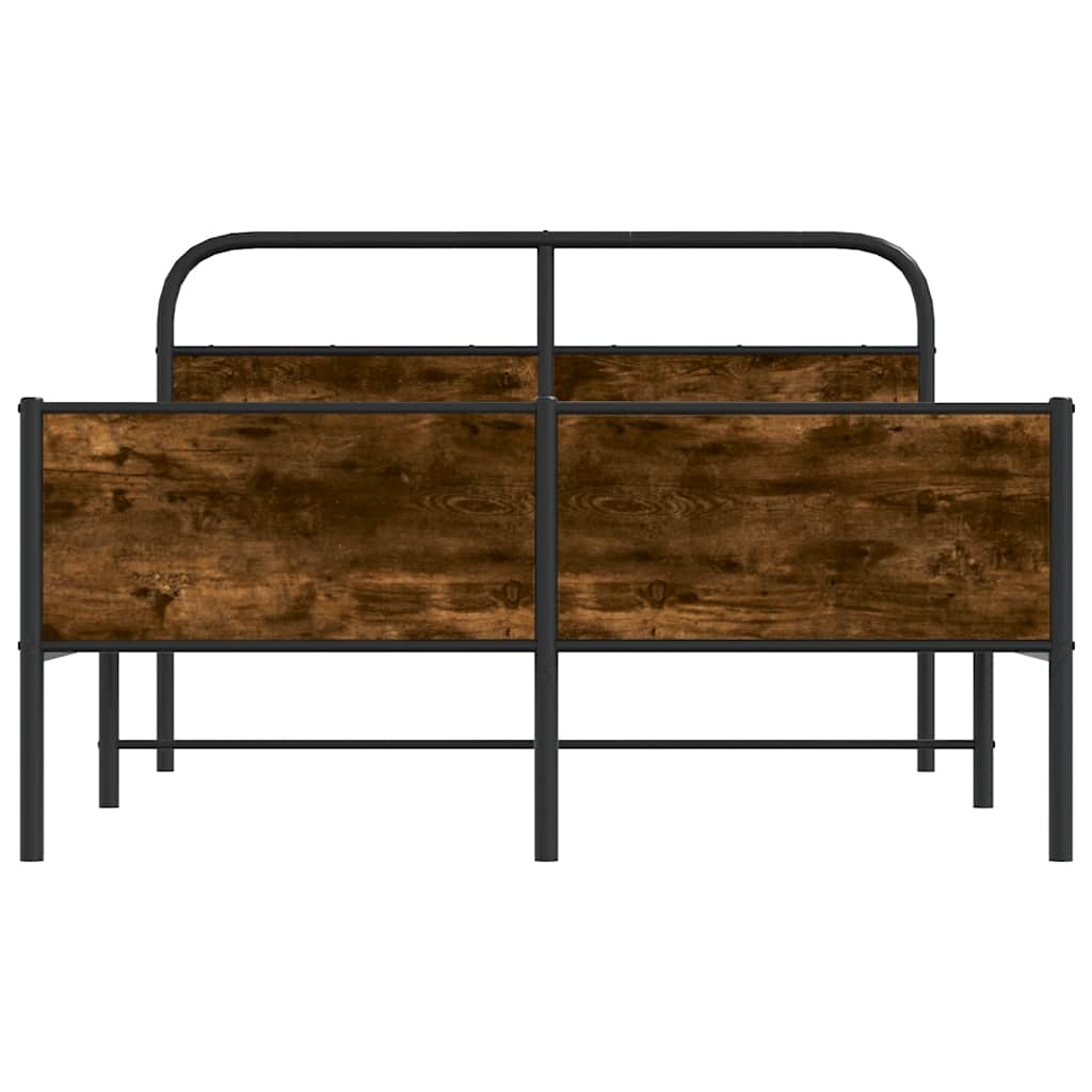 sengeramme 140x190 cm uden madras konstrueret træ sonoma-eg