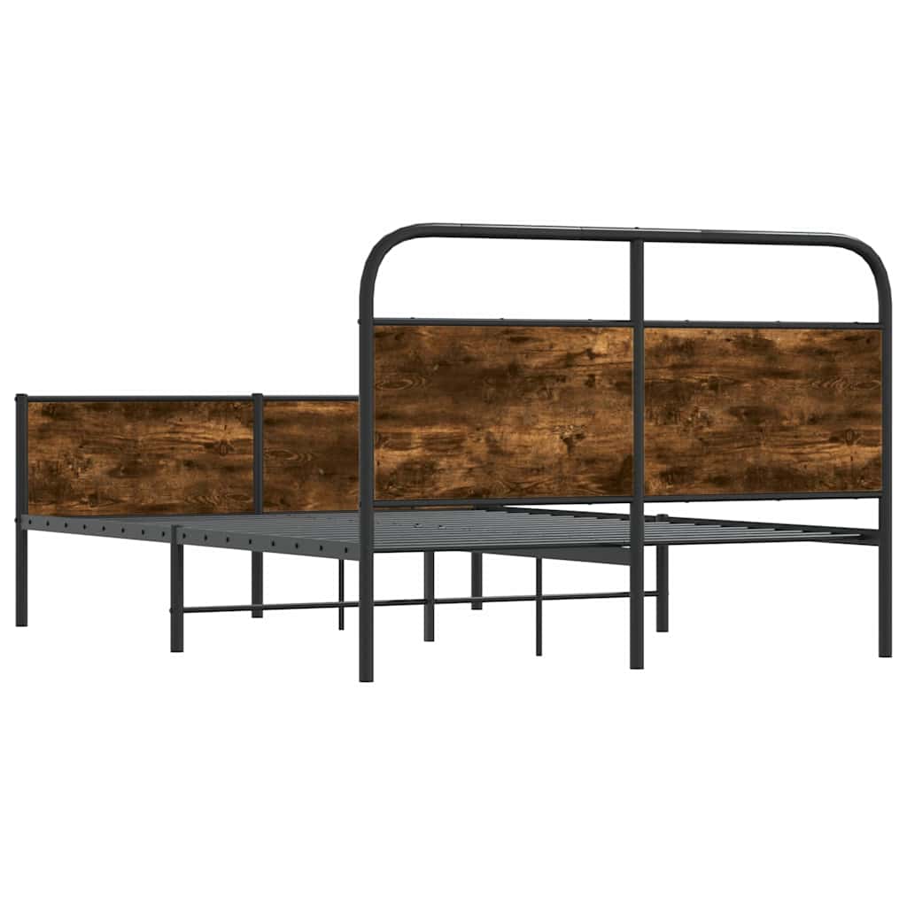 sengeramme 140x190 cm uden madras konstrueret træ sonoma-eg