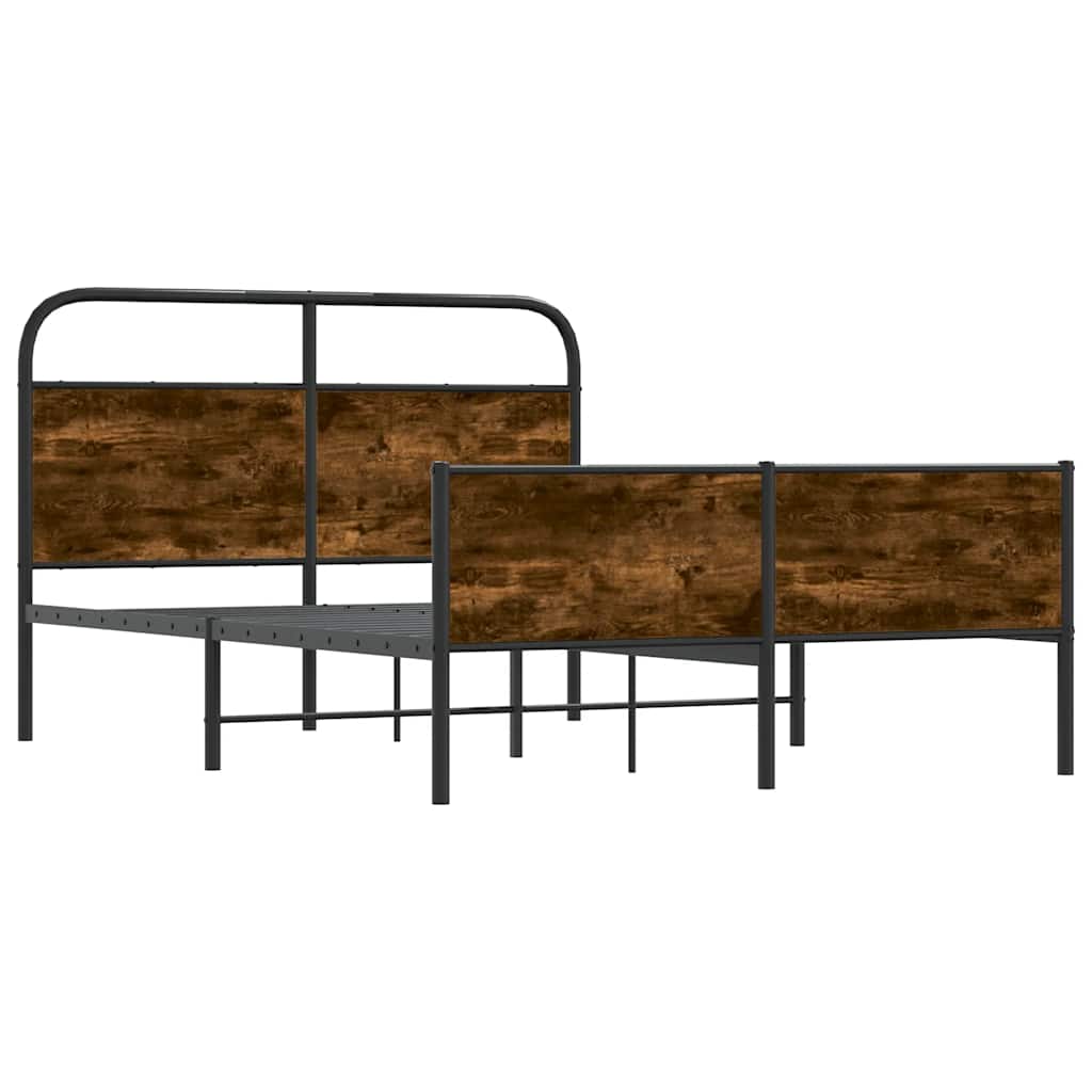 sengeramme 140x200 cm uden madras konstrueret træ sonoma-eg