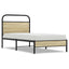 sengeramme 75x190 cm uden madras konstrueret træ sonoma-eg
