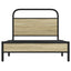 sengeramme 90x190 cm uden madras konstrueret træ sonoma-eg