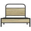 sengeramme 100x200 cm uden madras konstrueret træ sonoma-eg