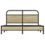 sengeramme 150x200 cm uden madras konstrueret træ sonoma-eg