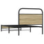sengeramme 90x190 cm uden madras konstrueret træ sonoma-eg