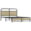 sengeramme 150x200 cm uden madras konstrueret træ sonoma-eg