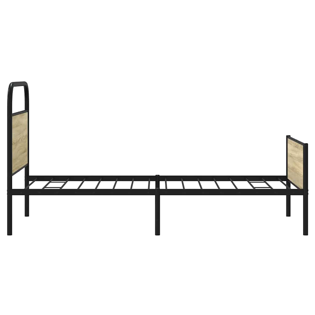 sengeramme 100x190 cm uden madras konstrueret træ sonoma-eg