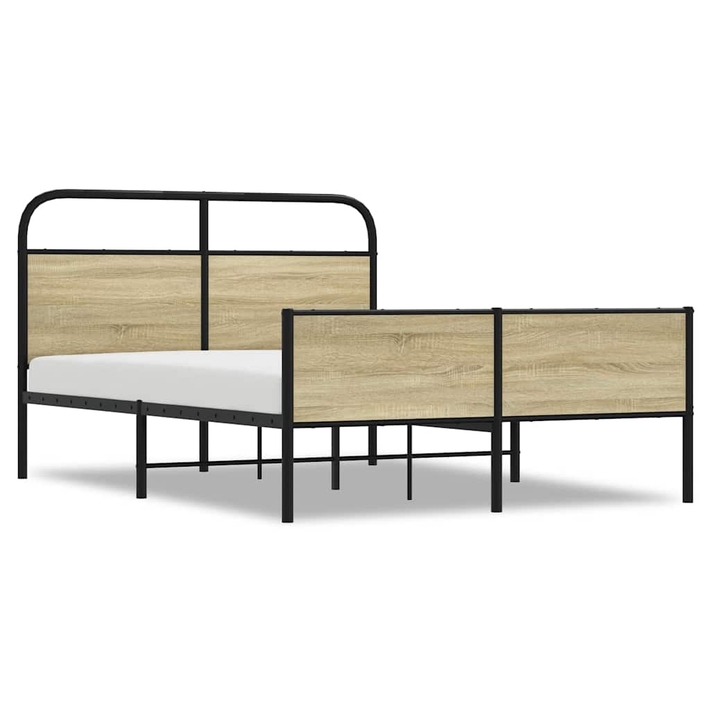 sengeramme 120x190 cm uden madras konstrueret træ sonoma-eg