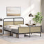 sengeramme 135x190 cm uden madras konstrueret træ sonoma-eg