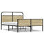 sengeramme 140x190 cm uden madras konstrueret træ sonoma-eg
