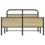 sengeramme 140x190 cm uden madras konstrueret træ sonoma-eg