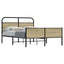 sengeramme 140x190 cm uden madras konstrueret træ sonoma-eg