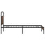 sengeramme 90x200 cm uden madras konstrueret træ brunt eg