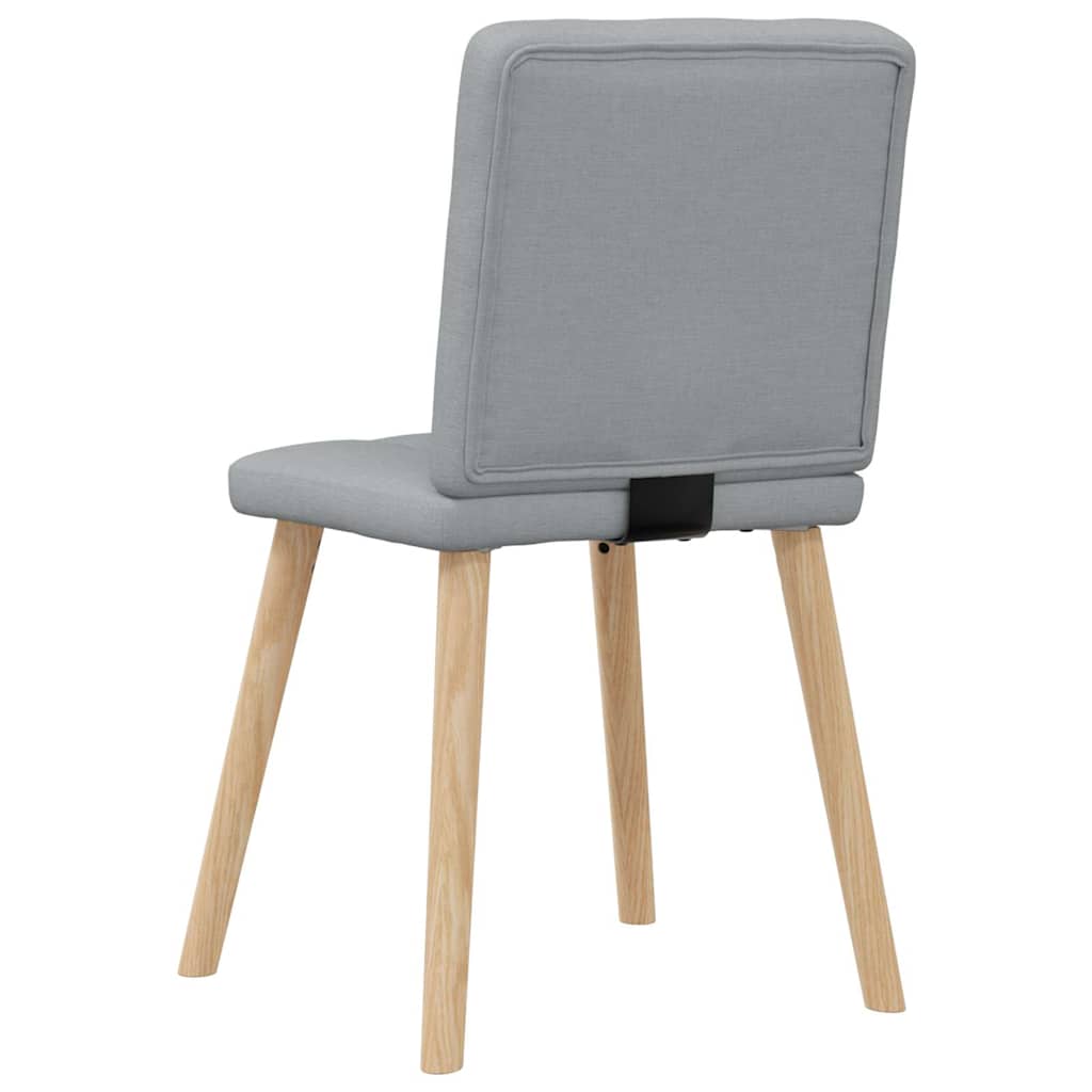 spisebordsstole 4 stk. stof lysegrå