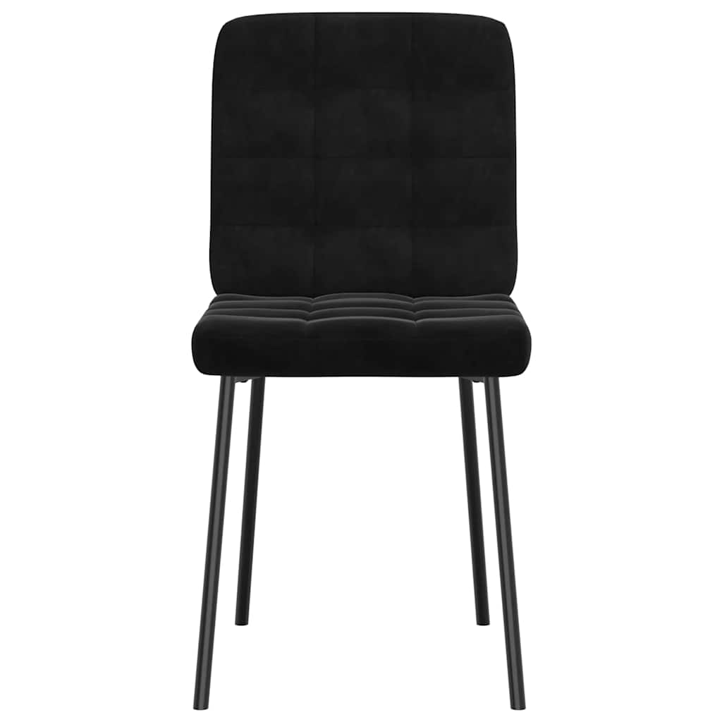 spisebordsstole 4 stk. velour sort
