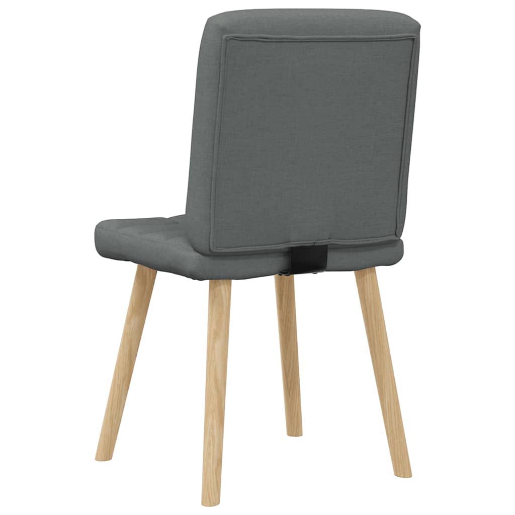 spisebordsstole 4 stk. stof mørkegrå