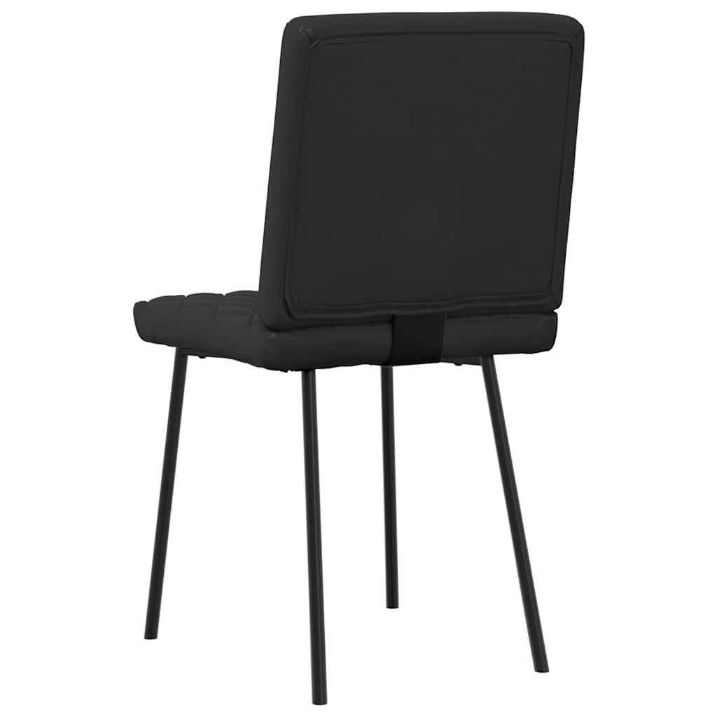 spisebordsstole 4 stk. kunstlæder sort