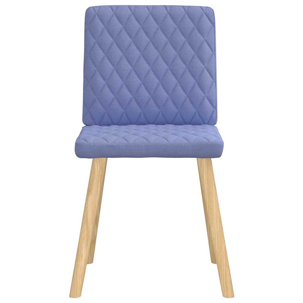 spisebordsstole 4 stk. Jeans blåt stof