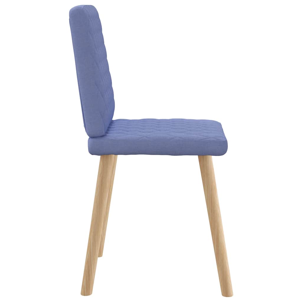 spisebordsstole 4 stk. Jeans blåt stof