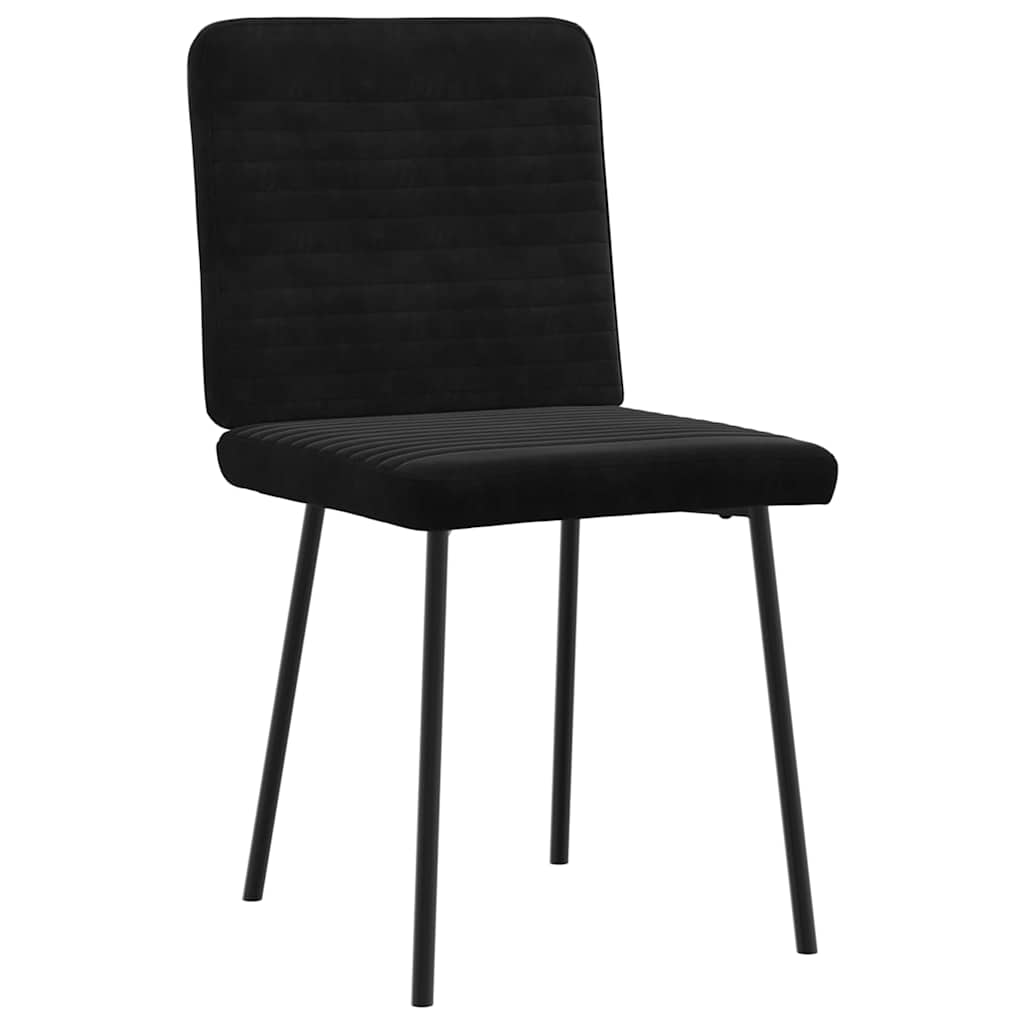 spisebordsstole 4 stk. velour sort