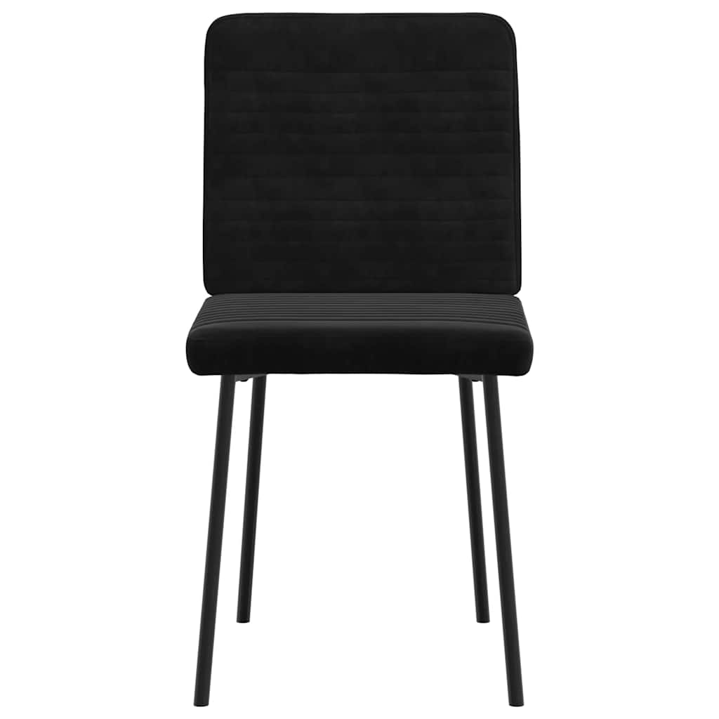 spisebordsstole 4 stk. velour sort