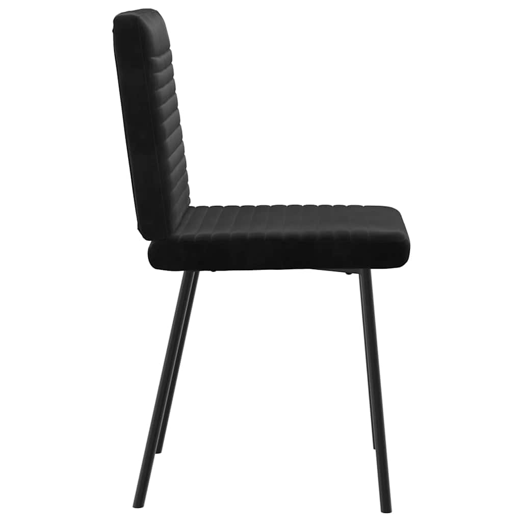 spisebordsstole 4 stk. velour sort