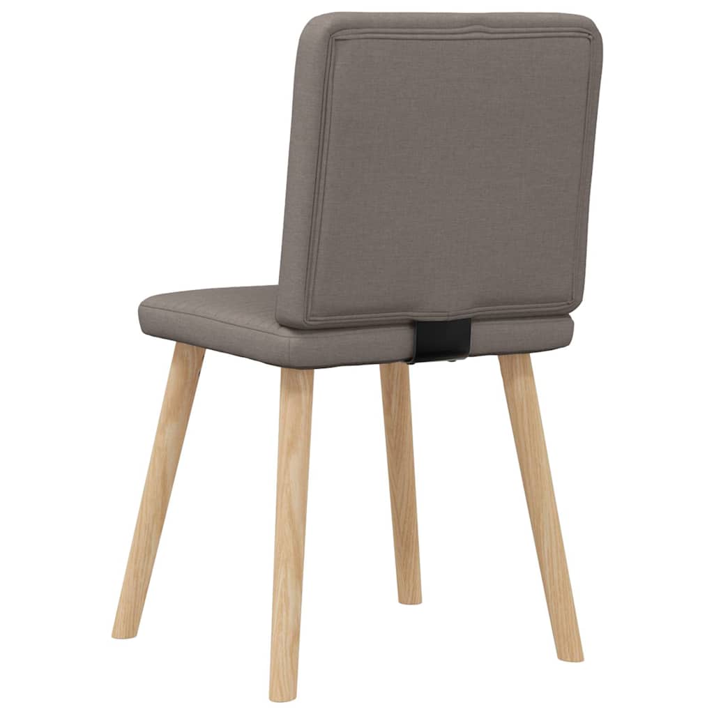 spisebordsstole 4 stk. stof gråbrun