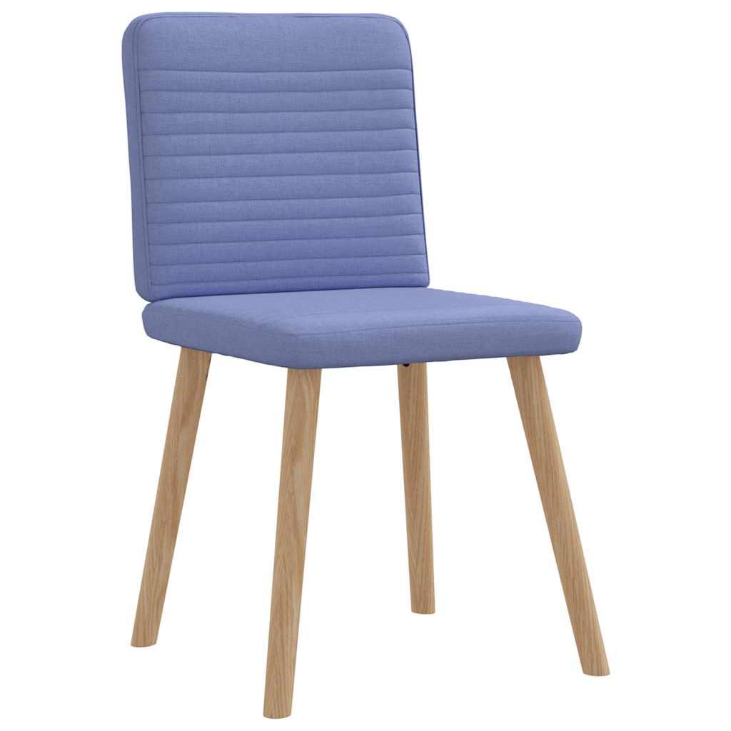 spisebordsstole 4 stk. Jeans blåt stof