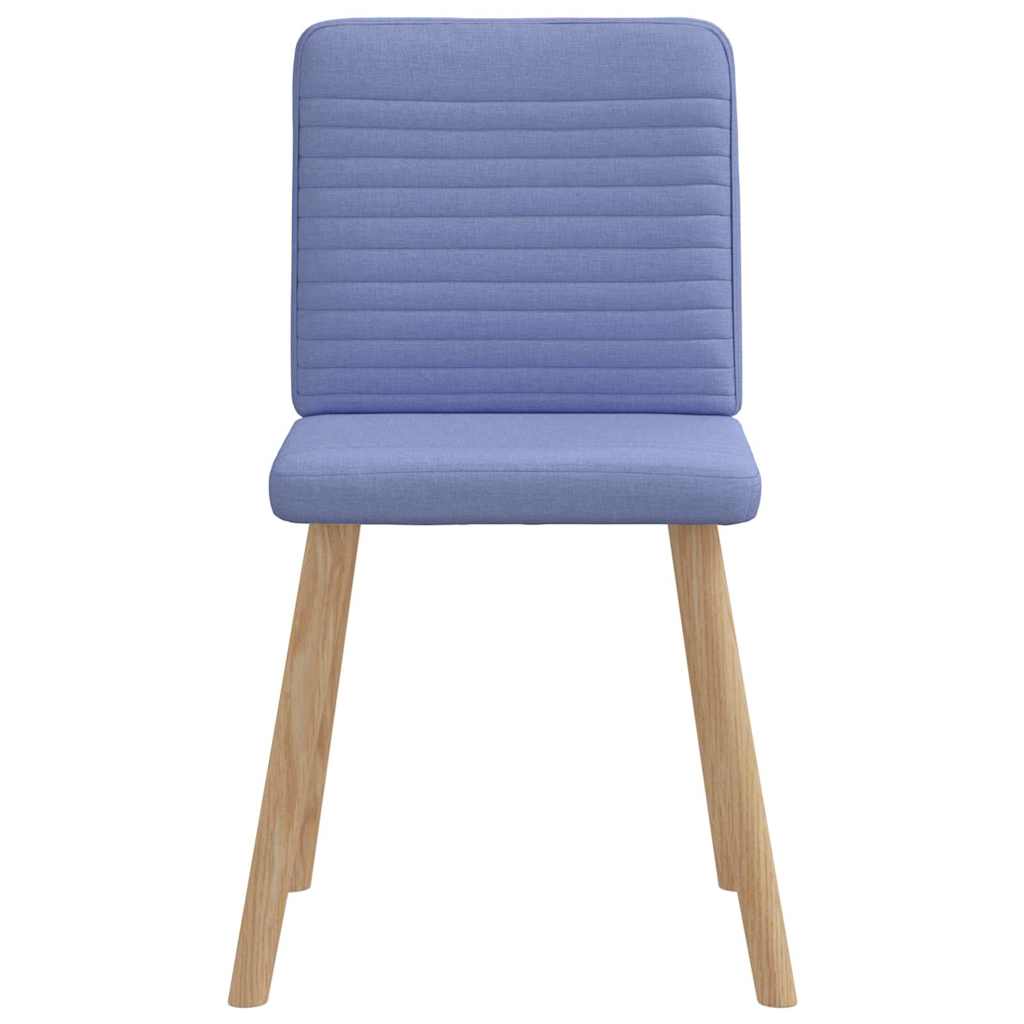 spisebordsstole 4 stk. Jeans blåt stof