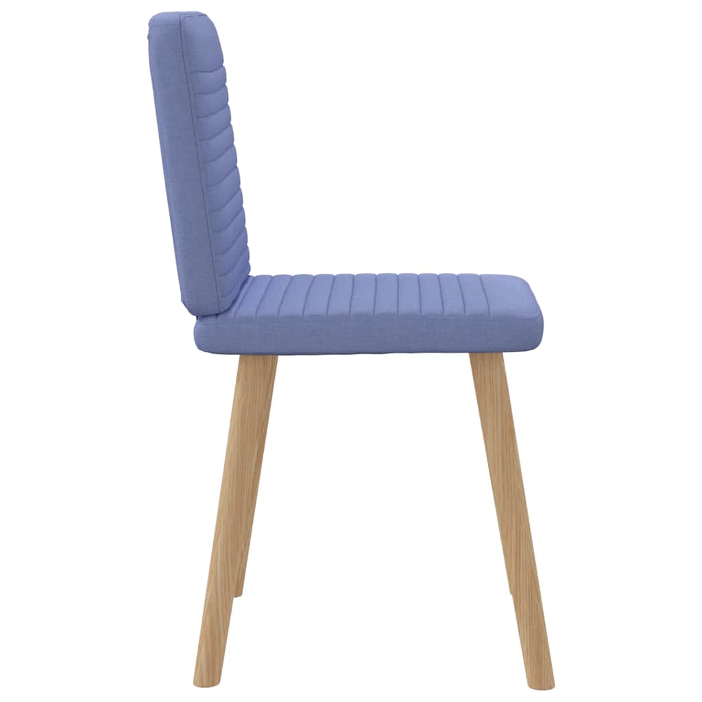 spisebordsstole 4 stk. Jeans blåt stof