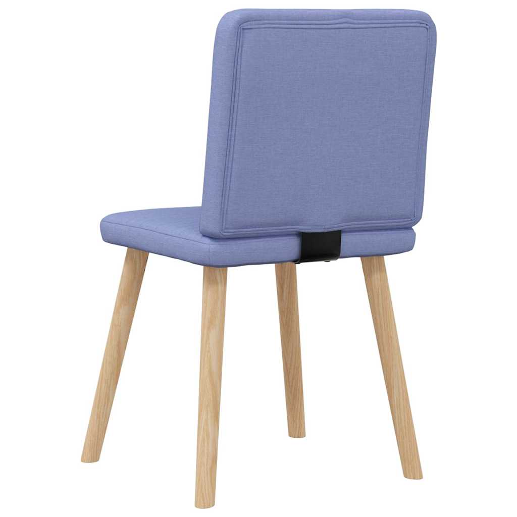 spisebordsstole 4 stk. Jeans blåt stof