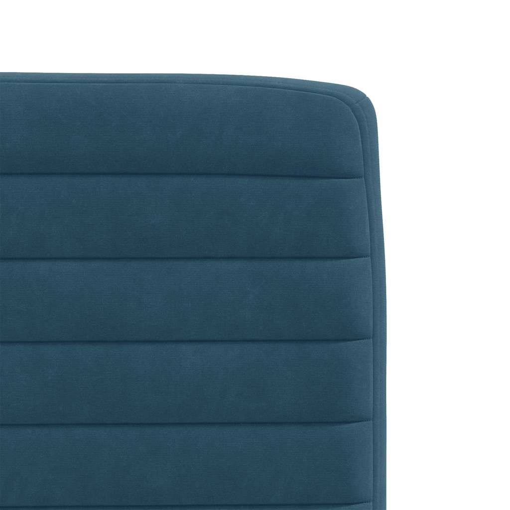 spisebordsstole 4 stk. velour blå