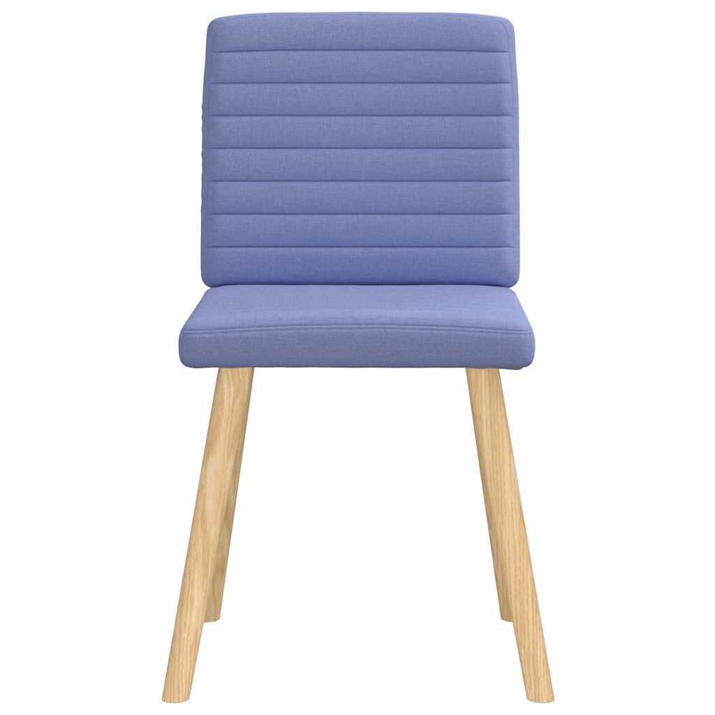 spisebordsstole 4 stk. Jeans blåt stof