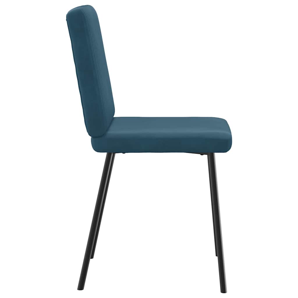 spisebordsstole 4 stk. velour blå