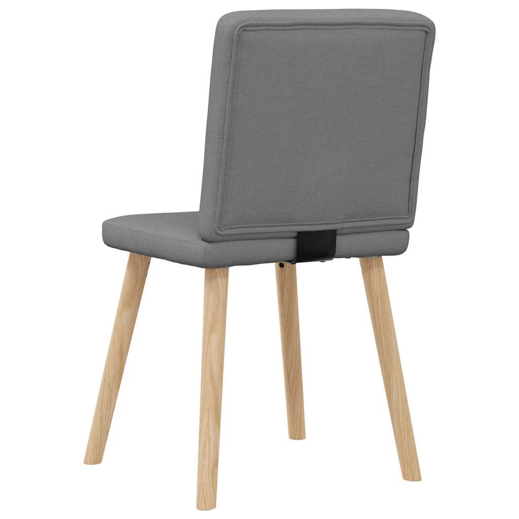 spisebordsstole 4 stk. stof mørkegrå