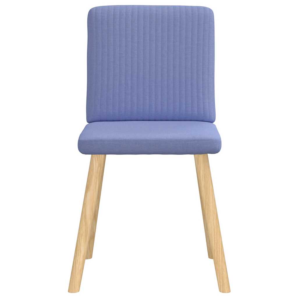 spisebordsstole 4 stk. Jeans blåt stof