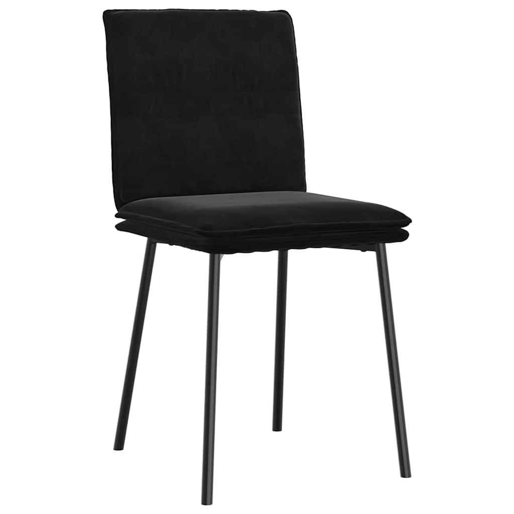 spisebordsstole 4 stk. velour sort