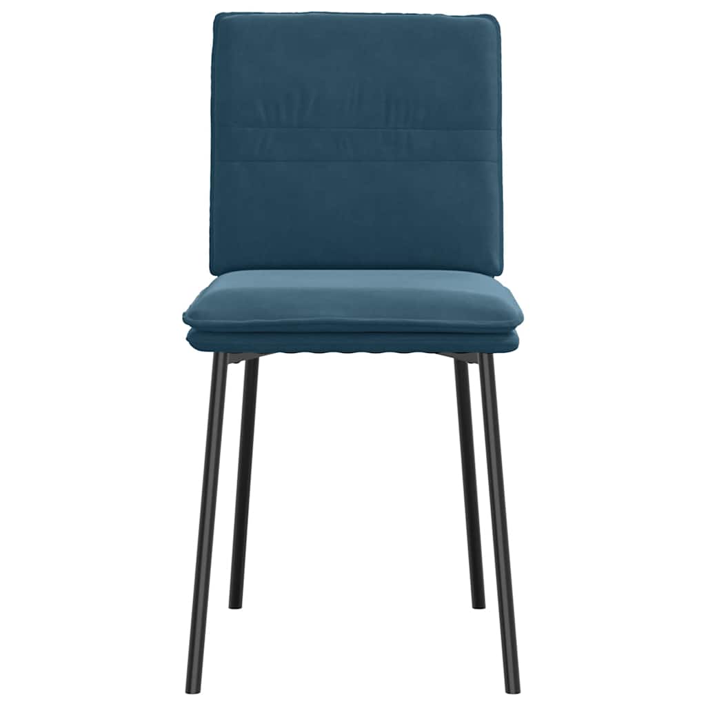 spisebordsstole 4 stk. velour blå