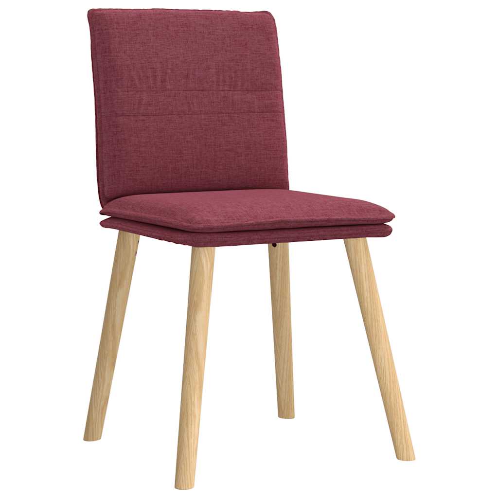 spisebordsstole 4 stk. stof vinrød
