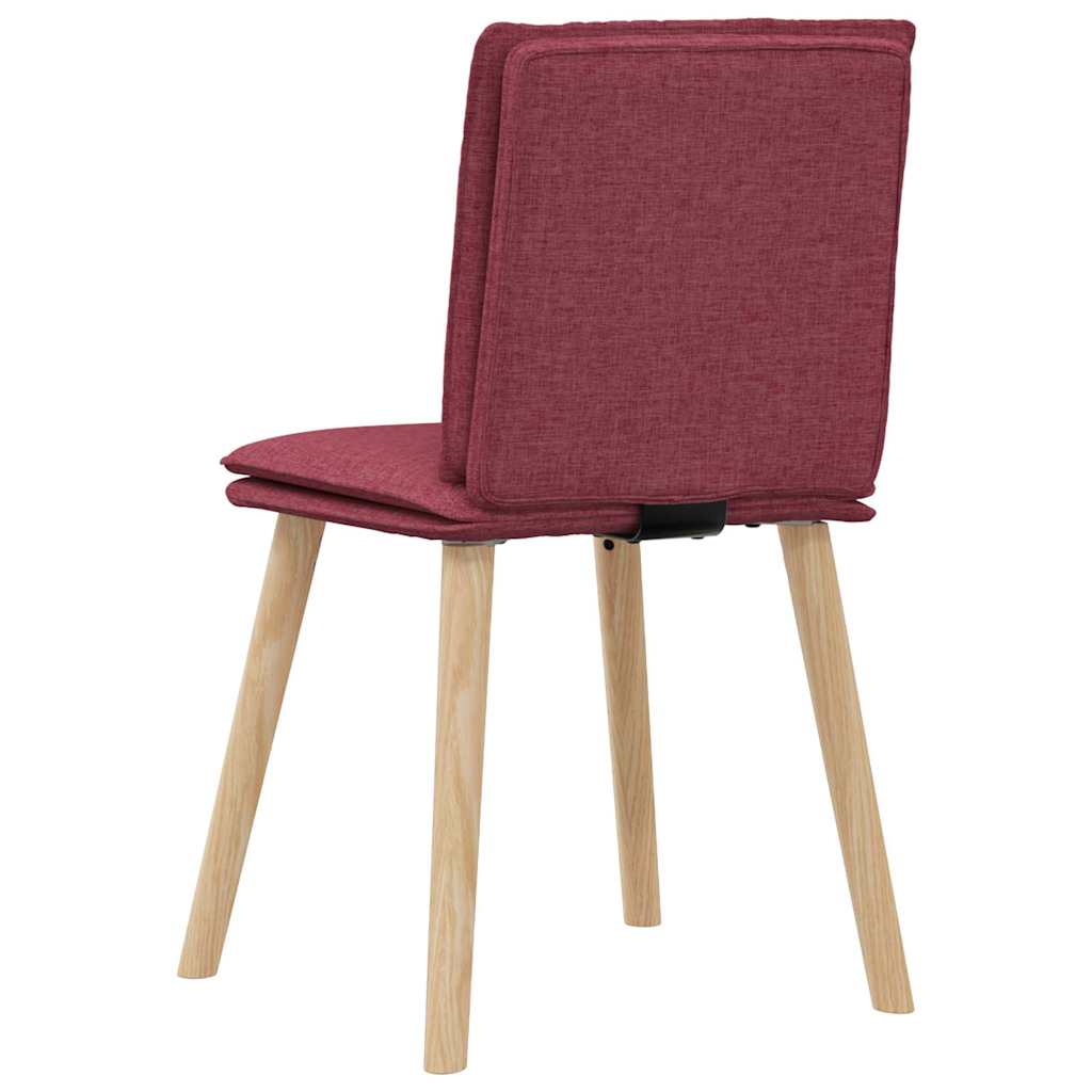 spisebordsstole 4 stk. stof vinrød