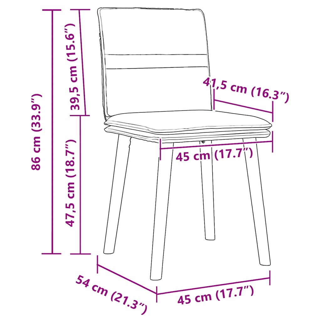 spisebordsstole 4 stk. stof gråbrun
